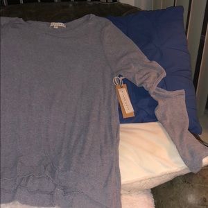 Cute Long Sleeve Elbow Cutout Shirt